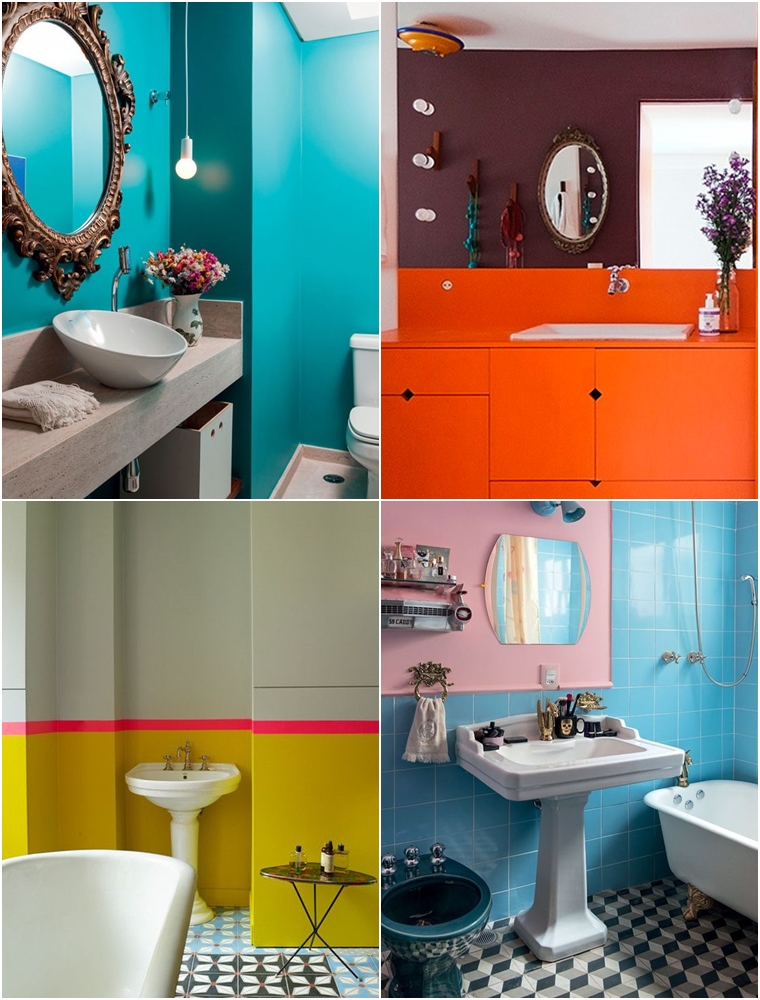 banheiros coloridos